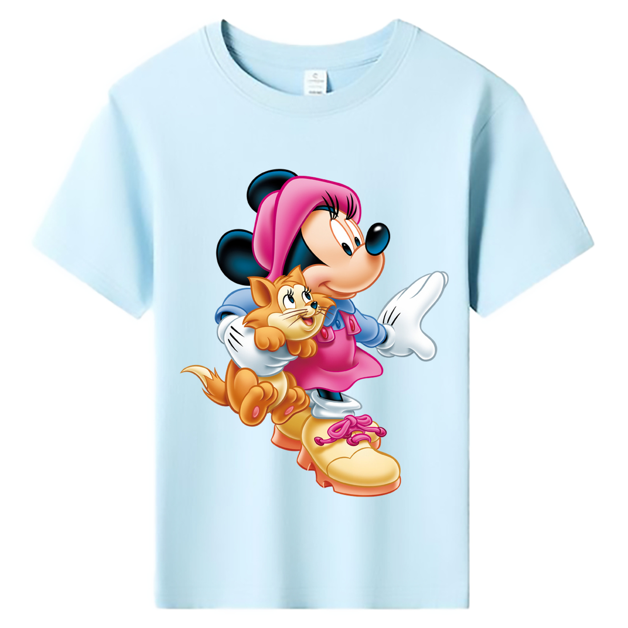 ミッキーマウス Mickey Mouse 綿100％キッズTシャツ（フロントプリント）